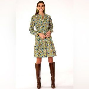 Olivia James the Label Waverly Long Sleeve Dress in Liberty Dusk Floral, Medium